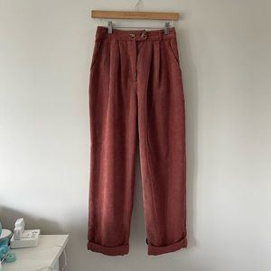 Topshop Corduroy Cropped Pants